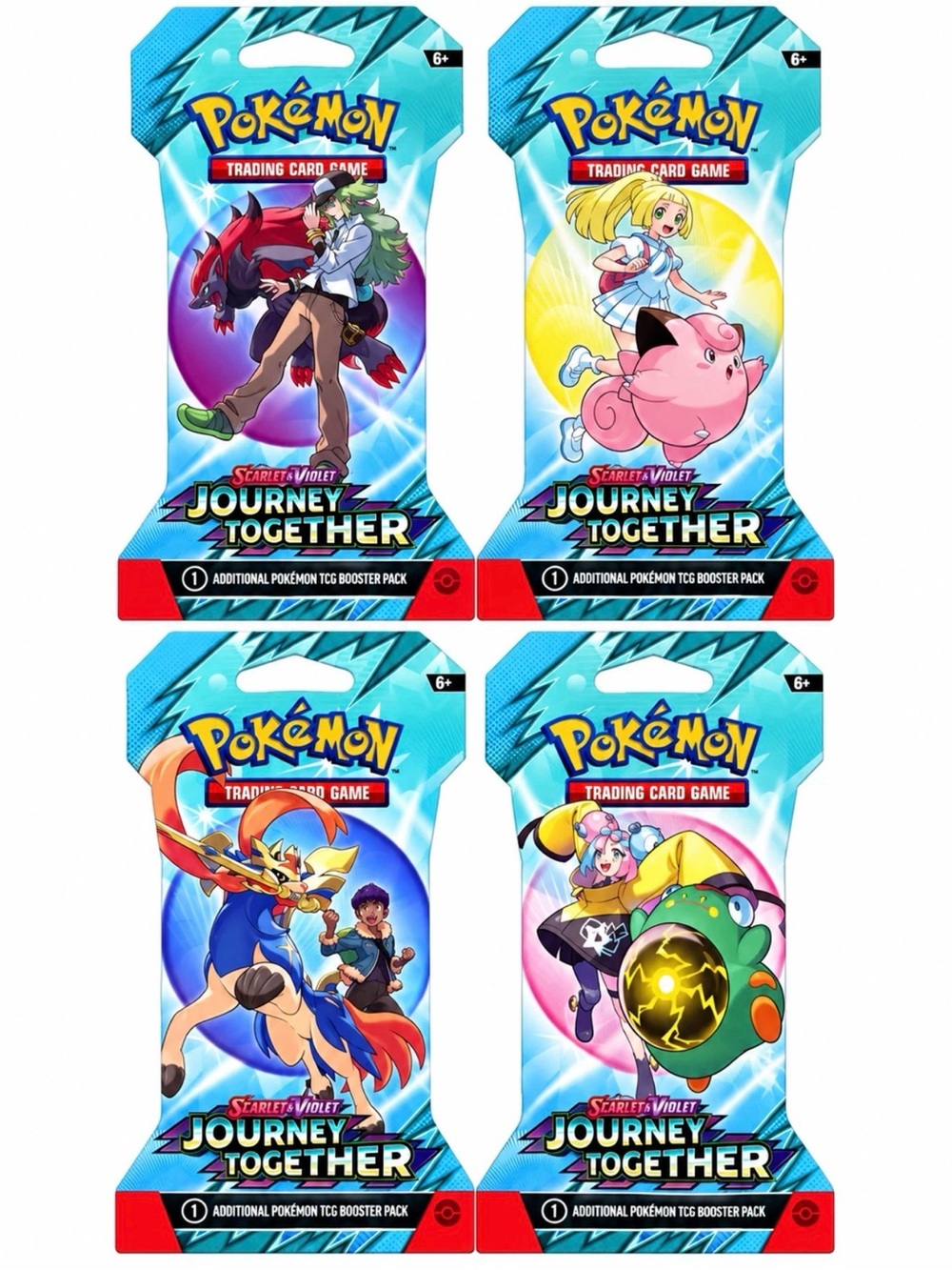 Pokemon TCG Scarlet & Violet Journey Together Sleeved Booster Pack Full Art Set